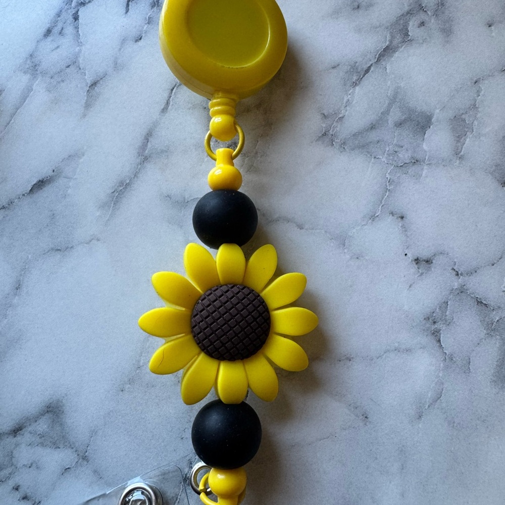 Sunflower Themed badge reel